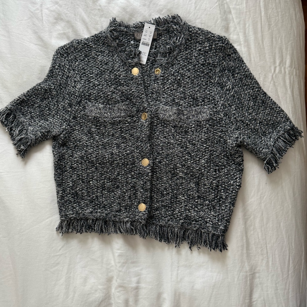 J. Crew Gray and Gold Skorts with Textured Knit